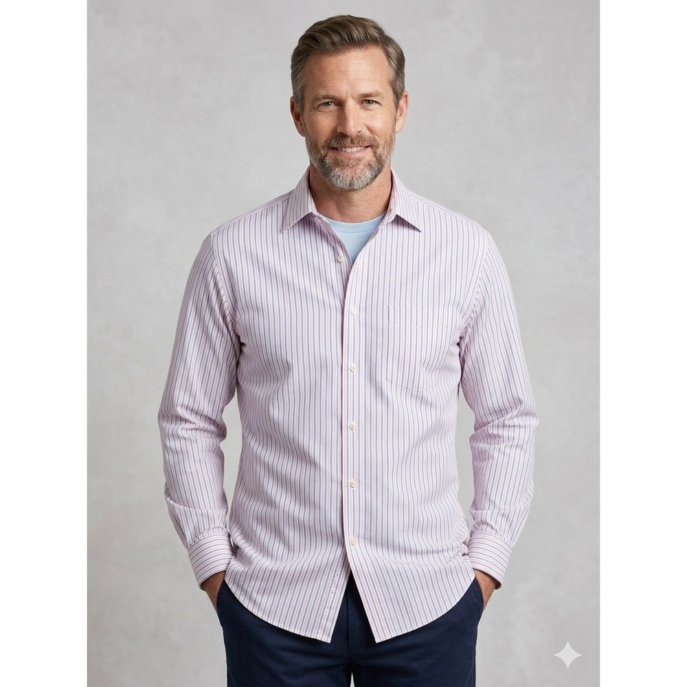 Brooks Brothers Regent Dress Shirt Mens 17-34 Non-Iron Supima Cotton Striped